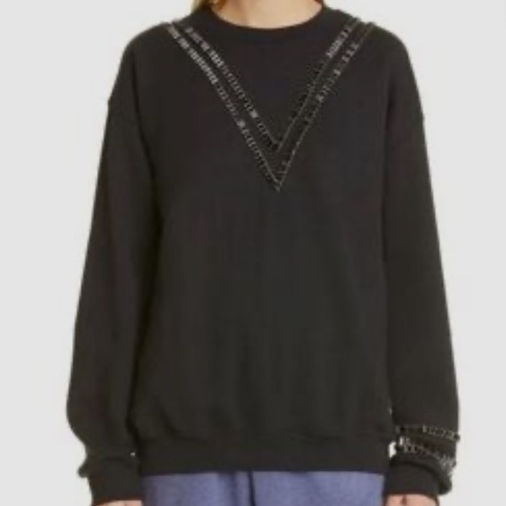 NWT Collina Strada Back Sweater with Embellishments size XS